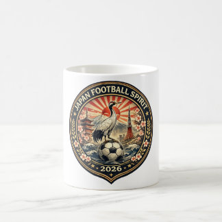 Japan Football Spirit Crane and Mount Fuji Mug