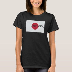 Japan Fukuoka Asia Travel Flag T-Shirt