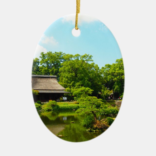 Japan Garden Ceramic Tree Decoration (Front)