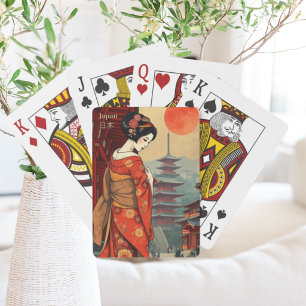 Japan geisha maiko Classic Playing Cards