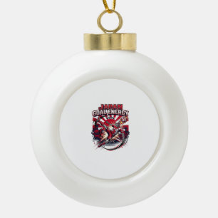 Japan Goal Energy Skeleton Striker Nations Creativ Ceramic Ball Christmas Ornament