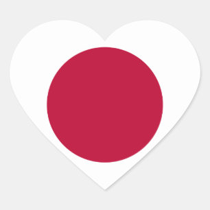 japan heart sticker