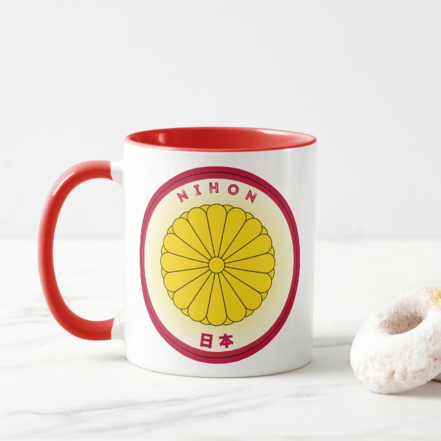 Japan Heritage Emblem Mug (With Donut)