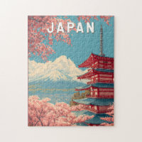 Japan Illustration Travel Art Vintage