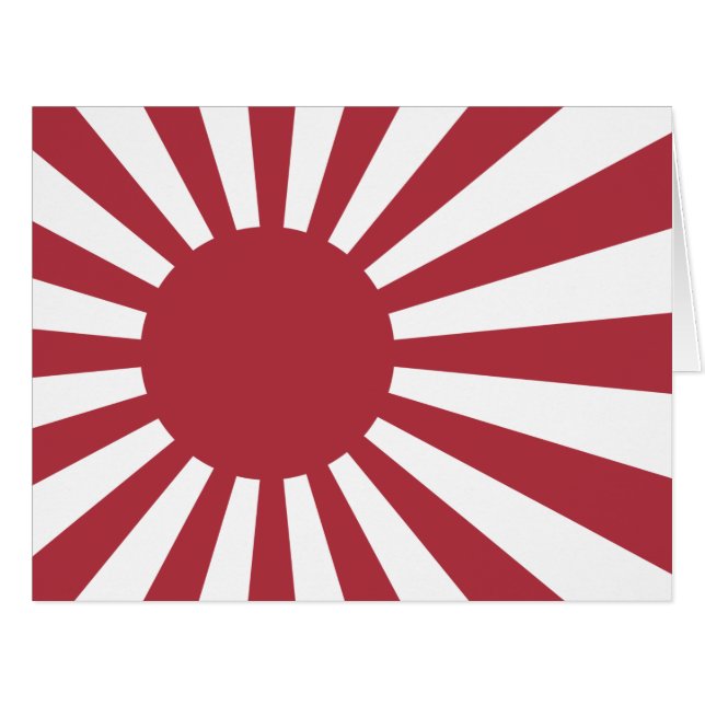 Japan Imperial Rising Sun Flag, Edo to WW2 (Front Horizontal)