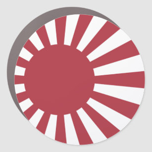 Japan Imperial Rising Sun Flag, Edo to WW2 Car Magnet