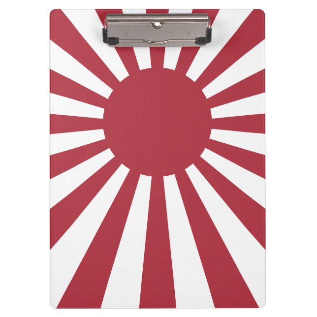 Japan Imperial Rising Sun Flag, Edo to WW2 Clipboard (Front)