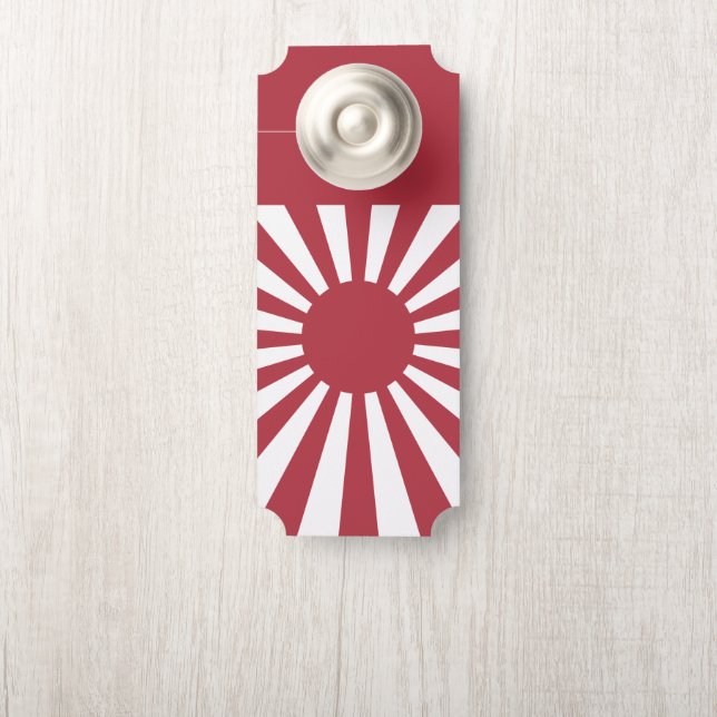 Japan Imperial Rising Sun Flag, Edo to WW2 Door Hanger (On Knob)