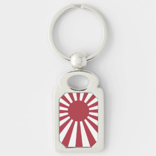 Japan Imperial Rising Sun Flag, Edo to WW2 Key Ring