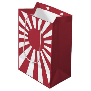Japan Imperial Rising Sun Flag, Edo to WW2 Medium Gift Bag