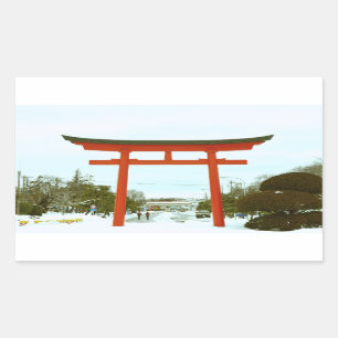 Japan in the winter sticker
