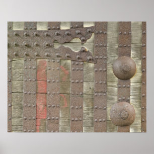 Japan, Ishikawa, Kanazawa, Castle Gate Detail Poster