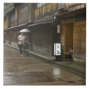 Japan, Ishikawa, Kanazawa, Higashi Chaya Tile