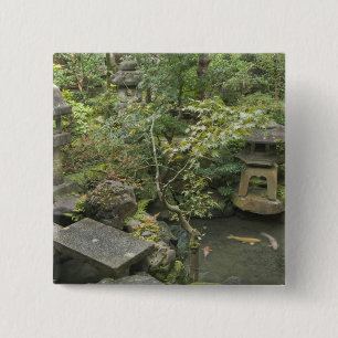 Japan, Ishikawa, Kanazawa, Nomura Samurai House 15 Cm Square Badge