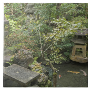 Japan, Ishikawa, Kanazawa, Nomura Samurai House Tile