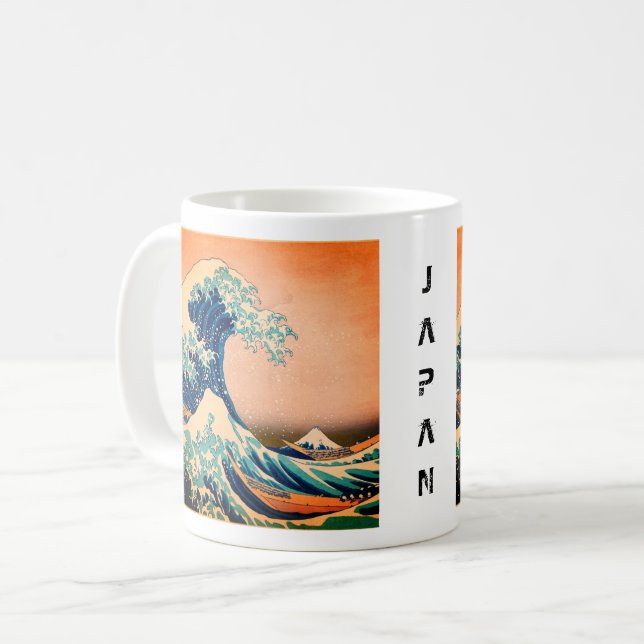 Japan - Japanese Art (Great Wave off Kanagawa) Coffee Mug (Front Left)
