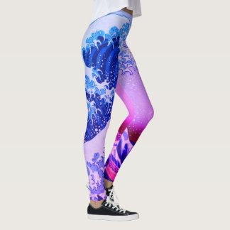 Japan - Japanese Art (Great Wave off Kanagawa) Leggings