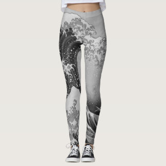 Japan - Japanese Art (Great Wave off Kanagawa) Leggings