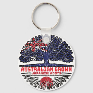 Japan Japanese Australian Australia Tree Roots Key Ring