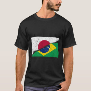 Japan Japanese Brazil Brazilian Flag Proud Combo M T-Shirt
