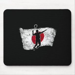 Japan Japanese Flag Badminton Mouse Pad