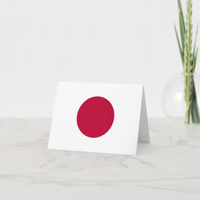 Japan (Japanese) Flag Card (Front)