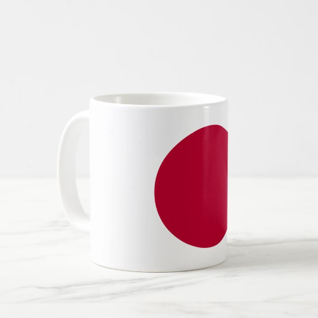Japan (Japanese) Flag Coffee Mug (Front Left)