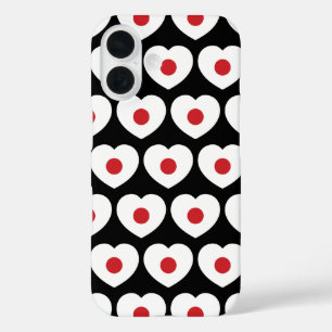Japan   Japanese Flag Heart iPhone 16 Case