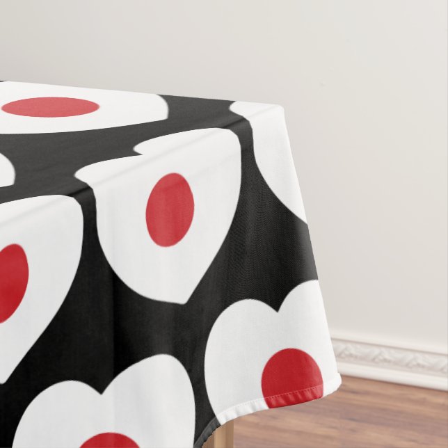 Japan | Japanese Flag Heart Tablecloth (In Situ)