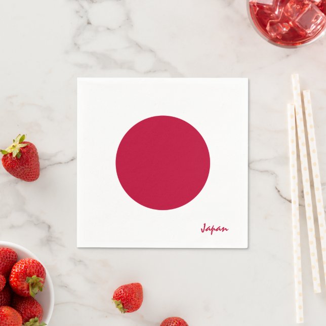 Japan & Japanese Flag party fashion /sports fans Napkin (Insitu)