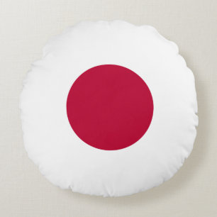 Japan (Japanese) Flag Round Cushion