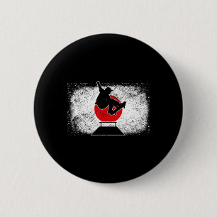 Japan Japanese Flag Skateboarding Skateboard 6 Cm Round Badge