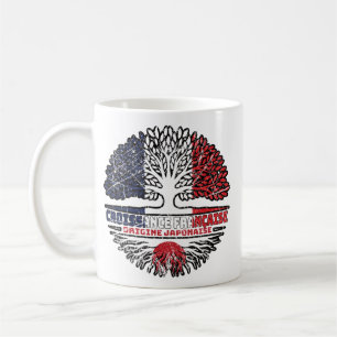 Japan Japanese French France Tree Roots Flag Coffee Mug