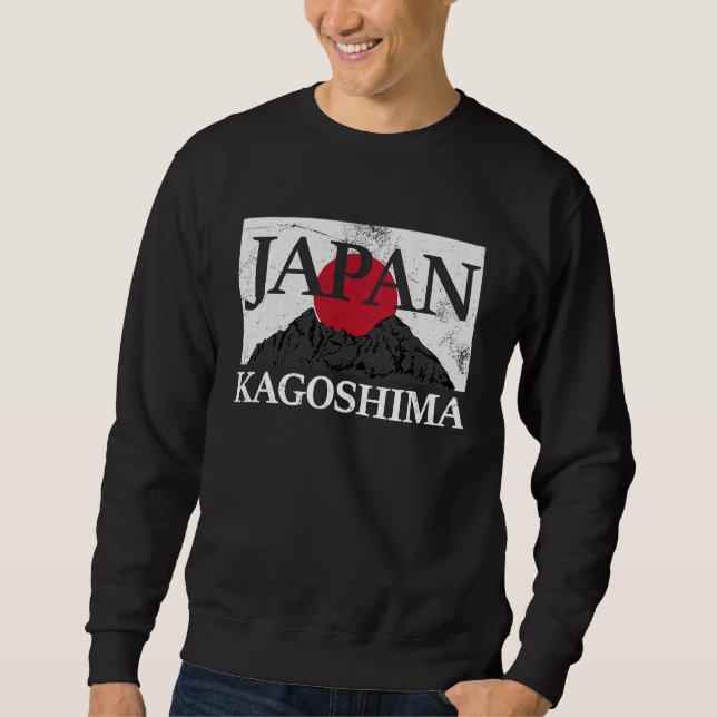 Japan Kagoshima Fuji san flag Sweatshirt (Front)