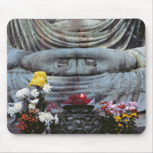 Japan, Kanagawa Pref., Kamakura. Floral Mouse Pad
