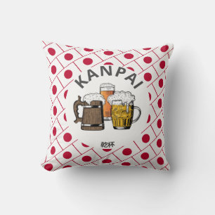JAPAN Kanpai 乾杯 Great Japanese Beers Cushion