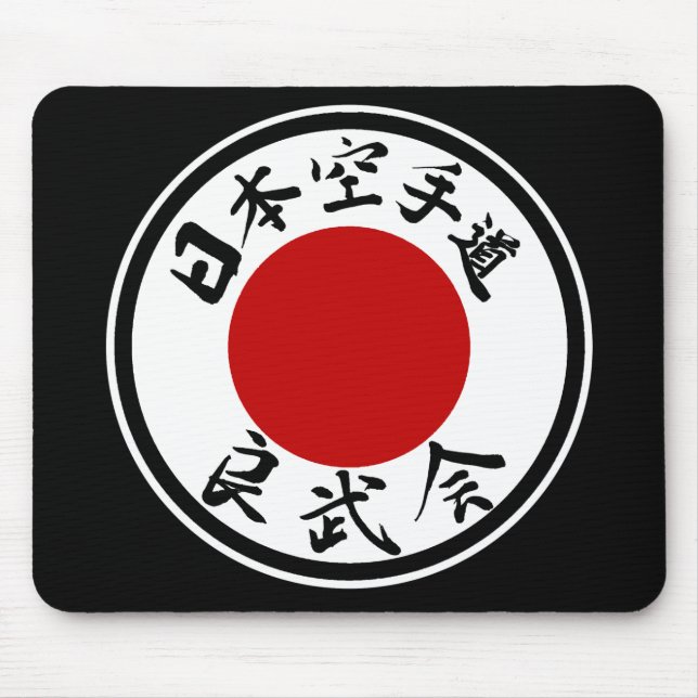 Japan Karate-Do Ryobu-Kai Logo (Kanji) Mousepad (Front)