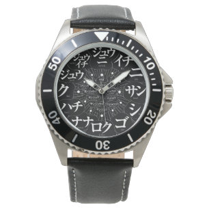 Japan Katakana MANGA style [black face] Watch