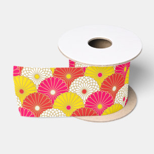japan kimono pattern ribbon satin ribbon