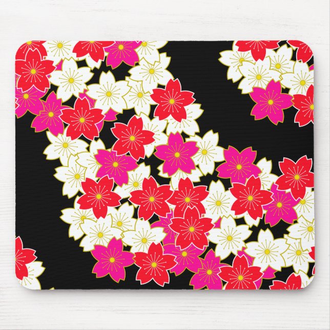 japan kimono styled pattern pad mouse pad (Front)