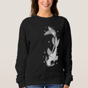 Japan Koi Fish Retro Vintage Fun Japanese Carp Pon Sweatshirt