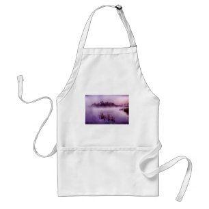 Japan Kumamoto Floating Island Fog Lake Morning Standard Apron
