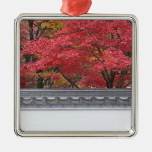 Japan, Kyoto, Autumn Colour at Eikando Temple Metal Ornament