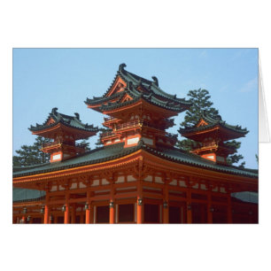 Japan, Kyoto, Colourful Heian Jingu Temple,