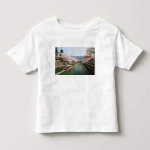Japan, Kyoto. Flower viewing on the boat Toddler T-Shirt