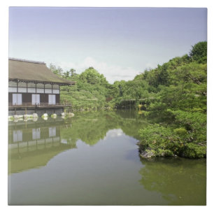 Japan, Kyoto, Japanese Garden of Heian Shrine 2 Ceramic Tile