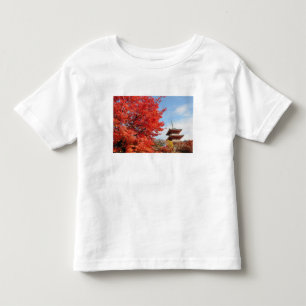 Japan, Kyoto. Kiyomizu temple in Autumn colour Toddler T-Shirt