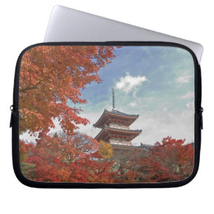 Japan, Kyoto, Pagoda in Autumn colour Laptop Sleeve