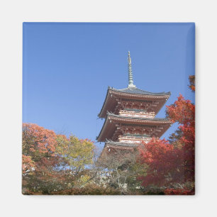 Japan, Kyoto, Pagoda in Autumn colour Magnet