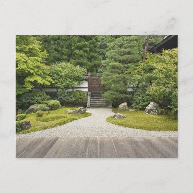 Japan, Kyoto, Sennyuji Temple Garden Postcard (Front)